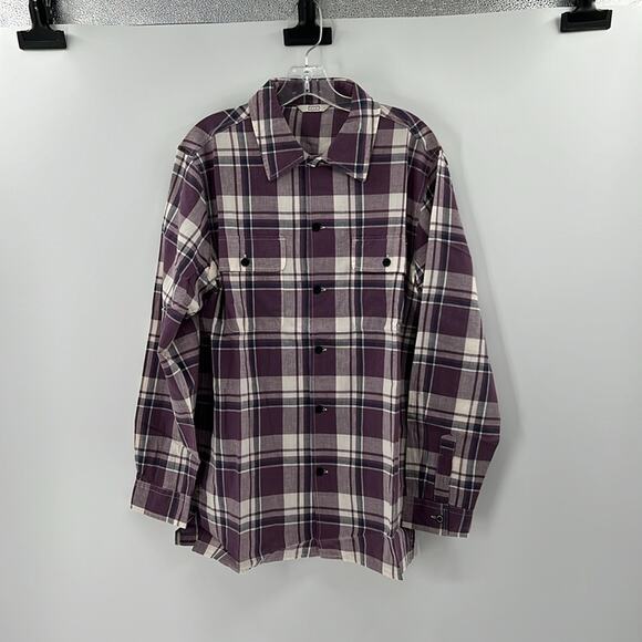 AYR Men's The Captain Shirt in Madras - Purple Rain - Large - NWT - Picture 2 of 7